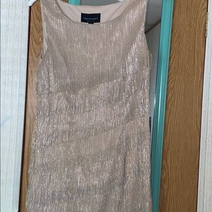 gold shimmer dress